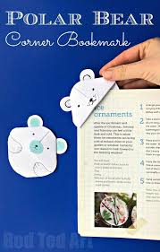 Polar Bear Bookmark Corner Red Ted Art Make Crafting With Kids Easy Fun Polar Bear Craft Bear Crafts Winter Crafts For Kids