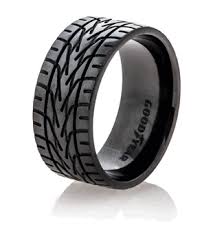 How much does an average arca car cost? Men S Black Goodyear Nascar Tire Tread Ring Titanium Wedding Rings Mens Wedding Rings Tire Tread Ring