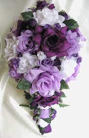 Maybe you would like to learn more about one of these? Free Shipping Wedding Bouquet Bridal Silk Flowers Cascade Plum Purple Lavender White Decor In 2021 Wedding Bouquets Sets Purple Wedding Flowers Wedding Bridal Bouquets