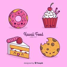 Download Hand Drawn Kawaii Food Collection For Free In 2020 Kawaii Food How To Draw Hands Kawaii