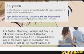 Check spelling or type a new query. 14 Years In China The Age Of Consent Sexual For Saxual Onentaton Activity Is 14 Years
