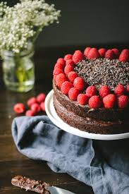 Bake cake until a skewer inserted into center comes out clean, 25 to 30 minutes; Double Chocolate Cake With Raspberries Kindly Sweet