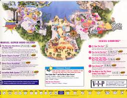 Park city utah trail map. Universal Studios Islands Of Adventure 2008 Park Map