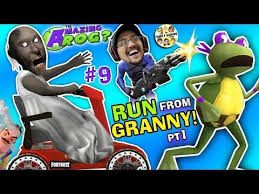 Amazing Frog Escape From Granny We Stole Her Cart Fgteev Ninja Turtles Hello Neighbor Drama 9 Youtube In 2020 Amazing Frog Sanic Memes Drama