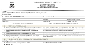 Jika ada, evaluasi diri tersebut dapat diperkuat dengan eviden (bukti) yang dapat memperkuat pernyataan kekuatan dan kelemahan dari kompetensi terkait. Contoh Format Evadir Evaluasi Diri Untuk Rencana Pengembangan Keprofesian Berkelanjutan Pkb Guru Windowbrain