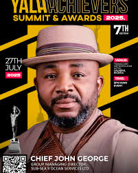 CHIEF JOHN GEORGE NOMINATED AS YALA ACHIEVERS AWARD PHILANTHROPIST OF THE  YEAR. Congratulations Chief. ALL WHITE GALA DINNER Date: 27th JULY, 2025.  Venue: TRANSCORP METROPOLITAN HOTEL, CALABAR. Time: 6pm Enquiries:  08088880729 #YalaMyPride #