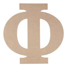 This table gives the greek letters, their names, equivalent english letters, and tips for pronouncing those letters which are pronounced differently from the equivalent english letters. Juvale Unfinished Wooden Letters Greek Letter Phi 11 5 X 11 6 In Target