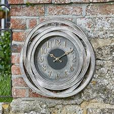 Sol 72 Outdoor Guyer 50 Cm Silent Wall Clock Wayfair Co Uk In 2020 Wanduhren Garten Uhren Wanduhr
