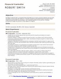 Financial Controller Resume Samples Qwikresume