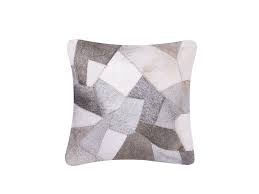 Voir plus d'idées sur le thème coussins en cuir, cuir, cuir fait main. Coussin En Cuir Patchwork Gris 45 X 45 Cm Neeloor Beliani Fr