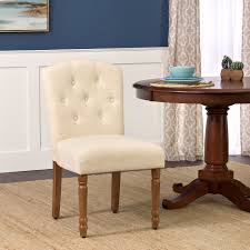 Blue Delilah Tufted Dining Chair Homepop Tufted Dining Chairs Dining Chairs Chair
