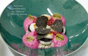 Risotto De Celeri A La Truffe Saint Jacques Contisees Et Emulsion De Betterave Recette De Thierry Betterave Recette Assiette Gourmande Recette Saint Jacques