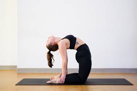 Heart opening backbend yoga