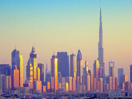 01 44 34 02 00 adresse mail. Emirats Arabes Unis Coucher De Soleil Sur La Ville Futuriste De Dubai Avec Sa Tour De 828m De Haut Mapio Net