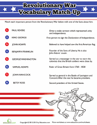 People Of The Revolutionary War Worksheet Education Com Social Studies American Revolution Homeschool Social Studies Teaching American History