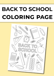 Pictures show color choice samples. Back To School Coloring Page Chevron Lemon