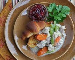Let the chicken cool, then remove the meat from the bone, and reserve about three cups for the casserole. My Mom S Recipe For Turkey Tetrazzini