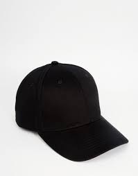 Asos Baseball Cap In Black At Asos Com All Black Hat Black Baseball Cap Baseball Cap