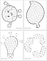 Feel free to print and color from the best 37+ circle pattern coloring pages at getcolorings.com. Free Printable Earth Day Do A Dot Pages For Toddlers Preschoolers The Artisan Life