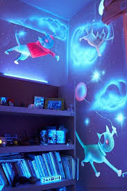 Amazing Glow In The Dark Bedroom Decoration Fancy Bedroom Wall Murals Painted Dark Bedroom
