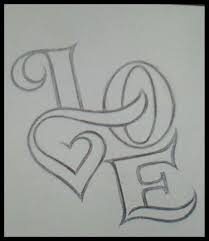 Love You Pencil Drawings Love Drawings Easy Writing