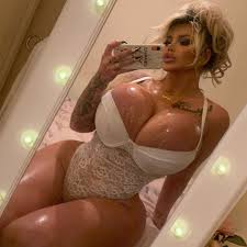 Huge Fake Boobs of Candy Charms from her Instagram profile