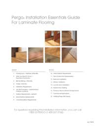 Pergo Installation Essentials Guide For Laminate Flooring