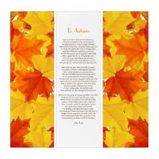 Colorful Leaves To Autumn Poem By John Keats Triptych Zazzle Com Autumn Poems Colorful Leaves Triptych