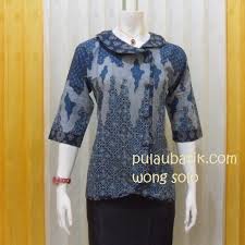 Blus Batik Kerja Bb136 Toko Baju Batik Online Belanja Batik Online Desain Kurta Blus Wanita