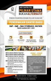Hasil seleksi akhir tersebut ditampilkan sesuai jadwal pendaftaran bagian pengumuman hasil seleksi. Smp Smk Sma Syubbanul Wathon Tegalrejo Magelang Jawa Tengah Jawabanku Id