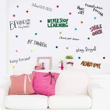See more ideas about quotes, home decor quotes, words. Amazon Com Parlaim Large Inspirational Wall Decals Motivational Phrases Sticker Wall Decals Removable For Kids Home Decoration Living Room Bedroom Positive Sayings Decor Class Office Home Kitchen