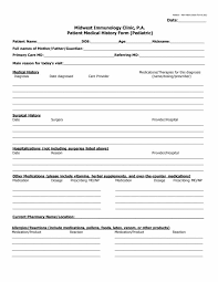 67 Medical History Forms Word Pdf Printable Templates