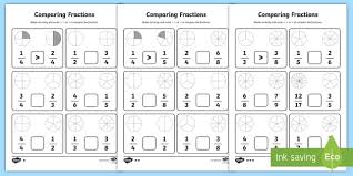 Class 5 ncert (cbse and icse) equivalent fractions. Simple Comparisons Compare Fractions Worksheet Fraction Same Denominator V1 K5 Learning Personal Savings Plan 1st Grade Shapes 5th Math 2d 2nd Budget Sheet Pdf Calamityjanetheshow