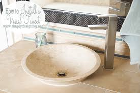to install a vessel faucet