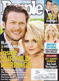 People Magazine November 12 2012 Blake Shelton Miranda Lambert Britney  Spears