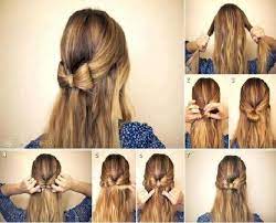 Steps To Make A Bow Bow Hairstyle Thick Hair Styles Hair Styles