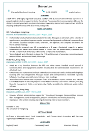 Before we begin, here's our executive assistant resume sample to help you get a sense of what your resume for executive assistant should ideally look like. Personal Cv Sample Business Development Executive Resume Sample