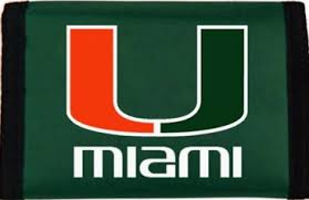 Check spelling or type a new query. Miami Hurricanes U Logo Ncaa Um Canes Green Nylon Trifold Wallet