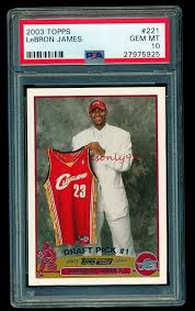 And it's not just the refractors. Psa 10 Lebron James 2003 04 Topps Rc Rookie Card Gem M