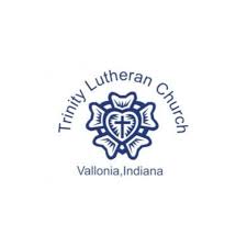 Sunday morning praise small logo. Trinity Lutheran Church Vallonia In