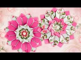 Ideen Mit Herz Mandala Blume Basteln Einfache Faltanleitung Origami Youtube Blumen Basteln Mandala Blumen Basteln