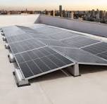 Structure for photovoltaic plants and ballast for solar ...