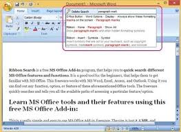 Ribbon Search Free Ms Office Add In To Quick Search Ms Office Features Time To Learn Ms Office Learning Words