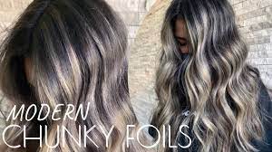 Follow me on instagram @kristi.at.the.cottage. Foilayage Modern Chunky Foils High Contrast Dimension Youtube