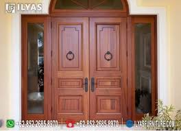 Kusen yang menggunakan bahan kayu memberikan penampilan. Pintu Jati Minimalis Terbaru If 0101 Ilyas Furniture Ilyas Furniture
