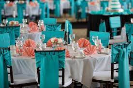 10 Planning Ideas For A Teal Wedding Mywedding Teal Wedding Colors Teal Wedding Decorations Blue Coral Weddings