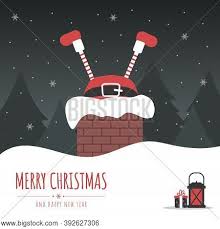 Chimney definition, a structure, usually vertical, containing a passage or flue by which the smoke, gases, etc., of a fire or furnace are carried off and by means of which a draft is created. Santa Stuck Chimney Vector Photo Free Trial Bigstock