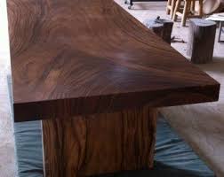 Dining Table Reclaimed Acacia Wood Solid Slab Straight Edge Etsy Dining Table Live Edge Dining Table Wood Table Design