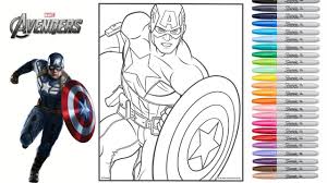 Check spelling or type a new query. Coloring Marvel Avengers Endgame Captain America Coloring Page Coloured Sharpie Markers Youtube