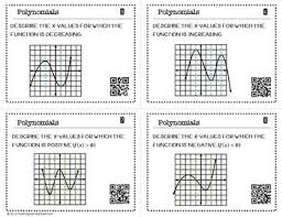 Characteristics Of Graphs Of Polynomials Task Cards Polynomials Polynomial Graph Teacher Toolbox